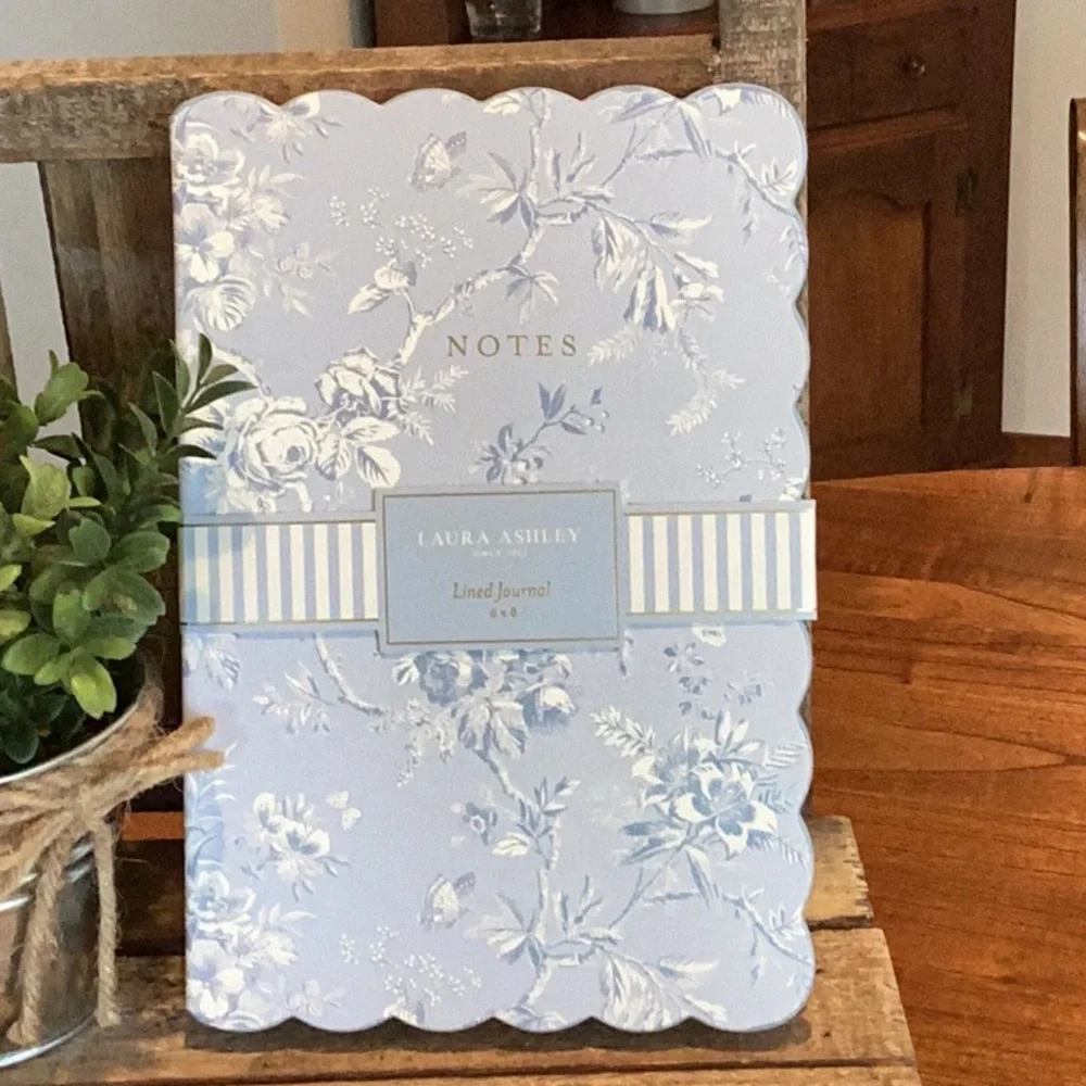 Laura Ashley Blue Floral Lined Journal - Picture 2 of 5